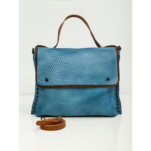 Ladies´ blue bag with a flap