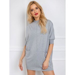 Gray tunic with pockets