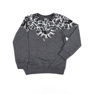 Dark grey boys' sweatshirt with print