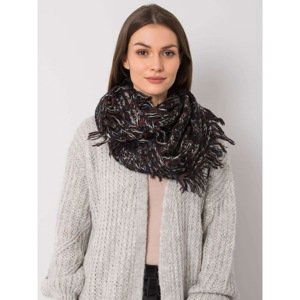 Black melange women's scarf