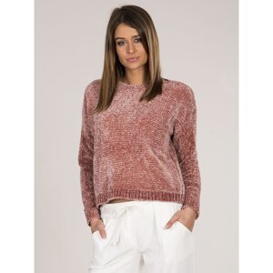 Women´s pink chenille sweater