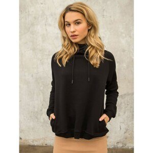 Black women´s FOR FITNESS sweatshirt with a hood