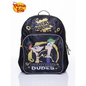 Black school backpack DISNEY Phineas and Ferb