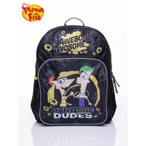 Black school backpack DISNEY Phineas and Ferb