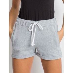 Ladies´ gray cotton shorts