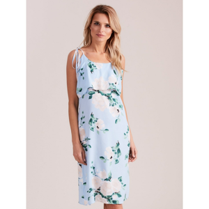 Light blue floral dress with a frill