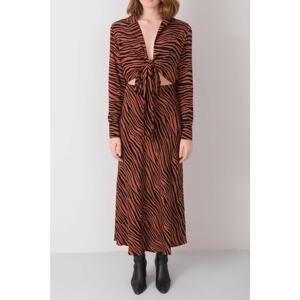 BSL brown and black maxi dress