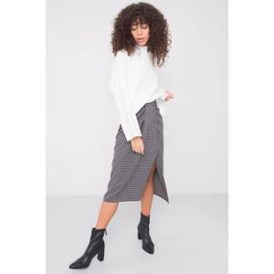 BSL Gray draped skirt