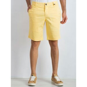 Men´s yellow cotton shorts