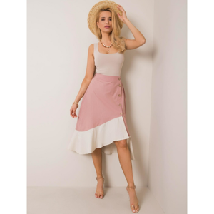 RUE PARIS Pink asymmetrical skirt