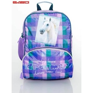 Girl´s backpack with a horse print