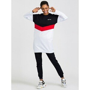 Long sweatshirt TOMMY LIFE navy blue and white