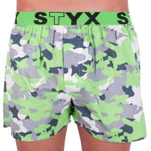 Men&#39;s shorts Styx art sports rubber green camouflage (B559)