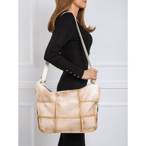 Elongated beige bag