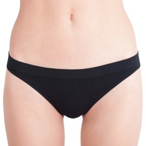 Women's bamboo thongs Gina seamless black (05010)