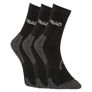 3PACK socks HEAD black (741020001 200)