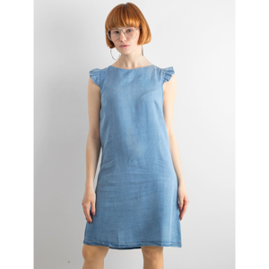 Blue dress with frills