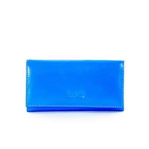 Women´s blue wallet without patterns