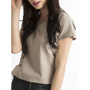 Basic dark beige T-shirt