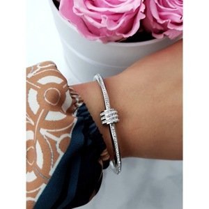 Women's Bracelet Steel With Zircons Silver Ferni