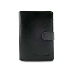 Men´s wallet made of genuine leather with black fastening