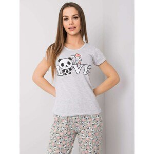 Women´s gray cotton pajamas