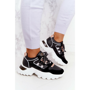 Women's Sneakers On A Chunky Sole Black Power