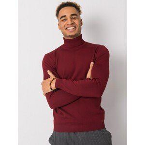 Men´s maroon LIWALI turtleneck sweater