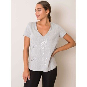 Grey marble T-shirt FITNESS