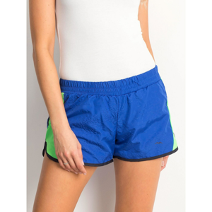 Blue and green sports shorts