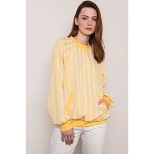 BSL Yellow striped sweatshirt