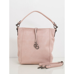 Light pink eco leather handbag