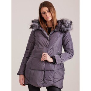 Graphite winter jacket with hood