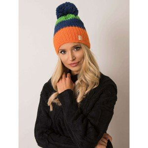 RUE PARIS Ladies cap orange and dark blue