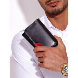 Black wallet with red trim