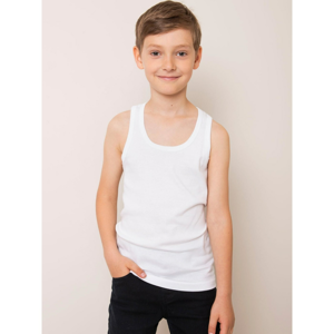 Boys´ white cotton top