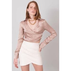 Beige blouse with BSL collar
