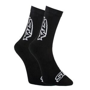 Styx high socks black with white logo (HV960)