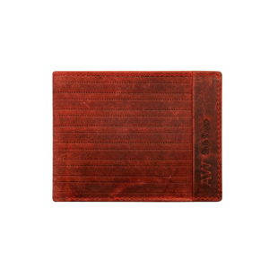 Men´s red leather horizontal wallet