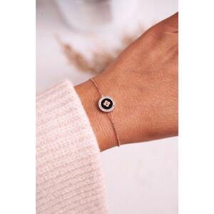 Bracelet With Clover and Cubic Zirconia Rose Gold Luck