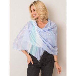 Violet-turquoise striped scarf
