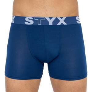 Men&#39;s boxers Styx long sports rubber dark blue (U968)