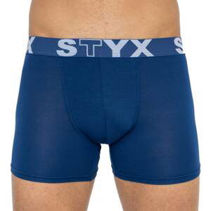 Men's boxers Styx long sports rubber dark blue