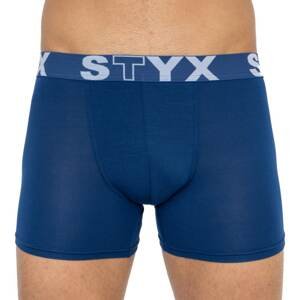 Men's boxers Styx long sports rubber dark blue (U968)