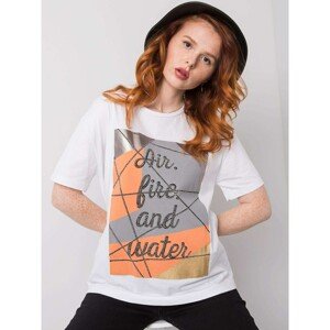 White cotton T-shirt Madelyn