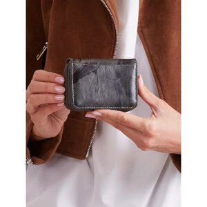 Khaki women's leather wallet