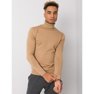 Dark beige men´s LIWALI turtleneck sweater