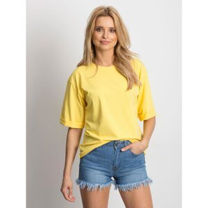 Plain cotton yellow blouse