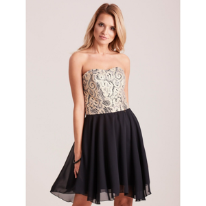 Elegant black lace dress