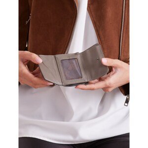 Khaki small women´s leather wallet